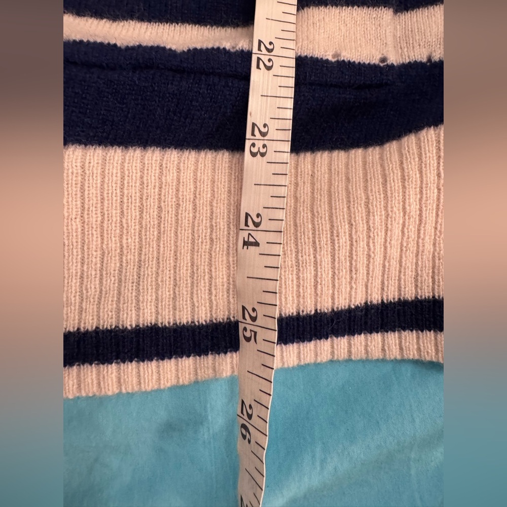 NWOT JCrew Cashmere cardigan in sailor stripe - Picture 5 of 5